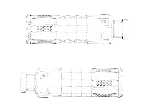 Strike Pistol Linear Compensator 3D Model