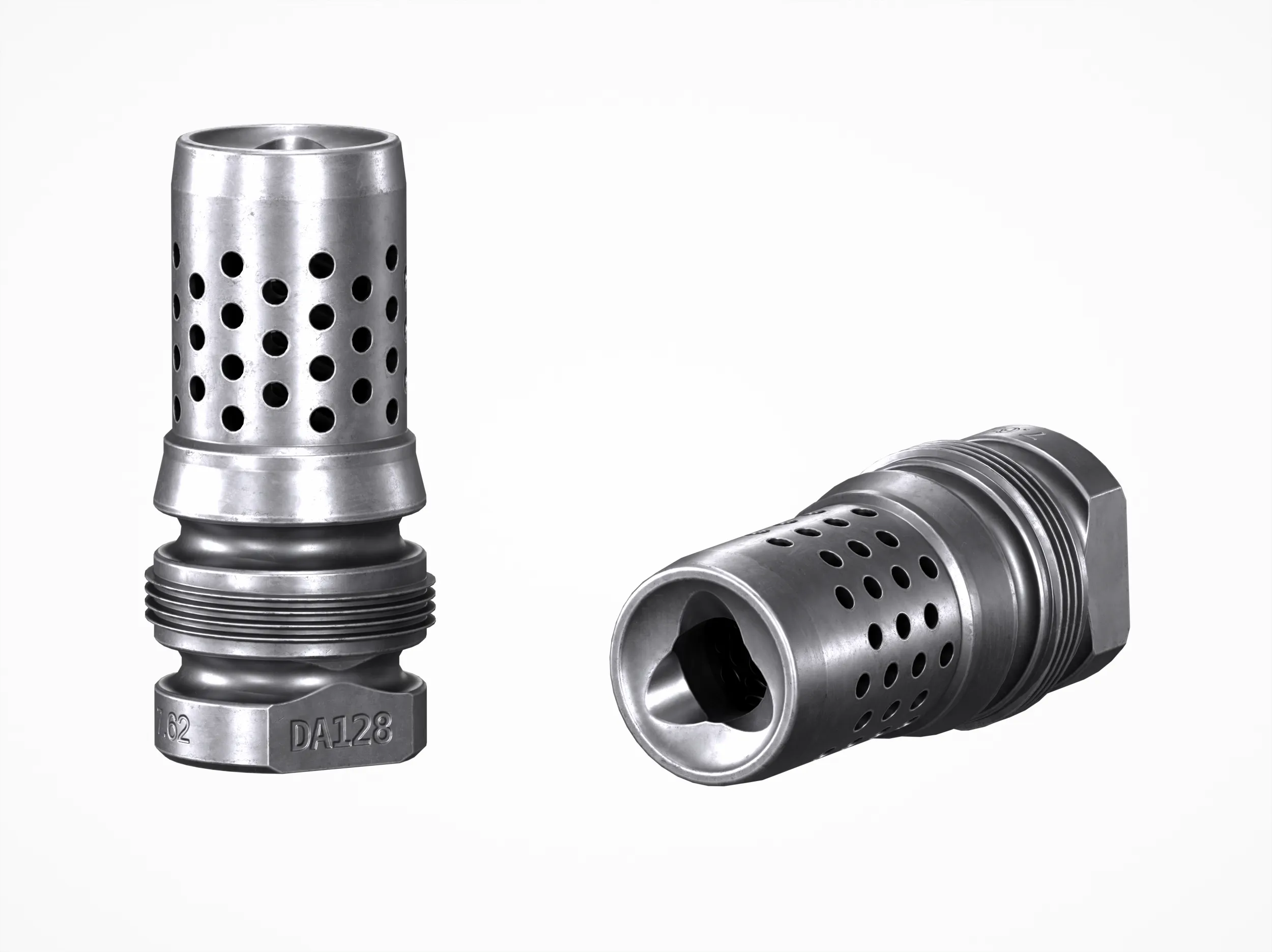 Xeno Omni Muzzle Brake 3D Model .c4d .max .obj .3ds .fbx .stl .blend 