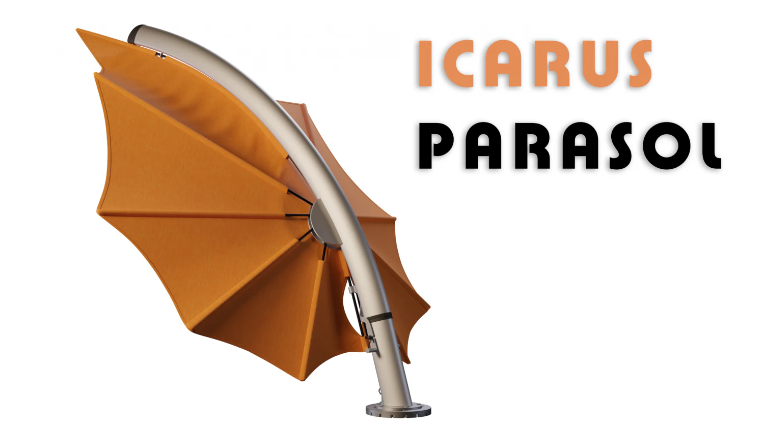 Luxury Icarus Parasol 3D Model .c4d .max .obj .3ds .fbx .stl .blend 