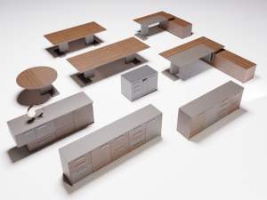 Executive Inca Office System 3D Model