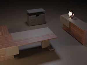 Executive Inca Office System 3D Model