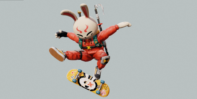 Silent Ash Character 3D 모델 .c4d .max .obj .3ds .fbx .stl .blend 