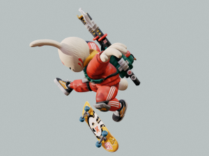 Silent Ash Character 3D 모델