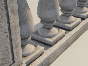 Balustrade 3D-Modell