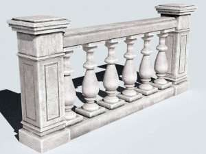 Balustrade 3D-Modell