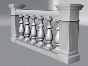 Balustrade 3D-Modell