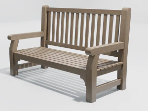 Park Bench 3D Model