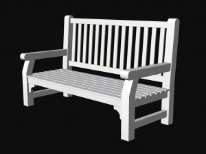 Park Bench 3D Model