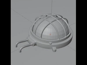 Bulkhead Light Round 3D Model