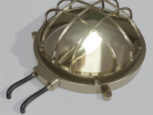 Bulkhead Light Round 3D Model