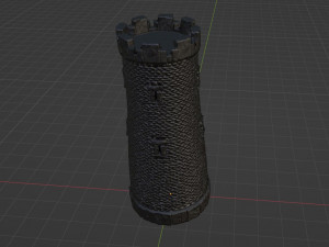 Castle Tower 3Dモデル