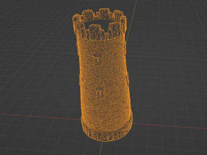 天守閣 3Dモデル