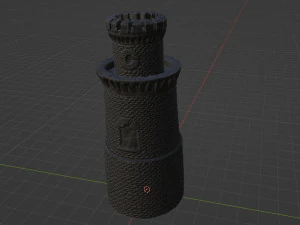 Castle Tower 3D Model