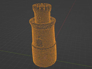 Castle Tower 3D Model