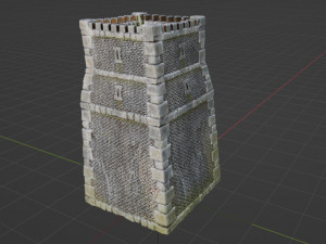 Castle Tower Model 3D