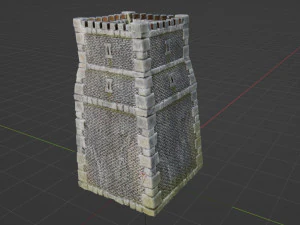 Torre del Castillo Modelo 3D