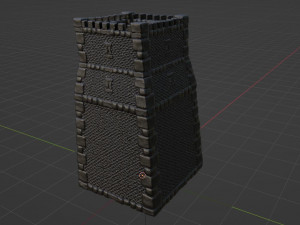 Castle Tower Model 3D