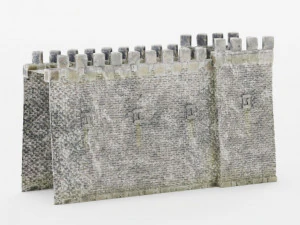 Castle Wall - ゲームアセット 3Dモデル