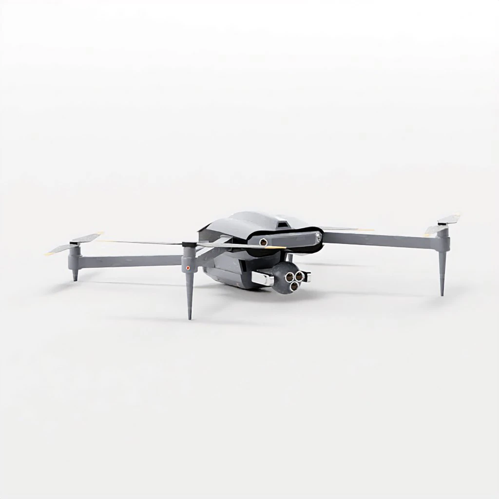 Quadcopter Drone 3D Model .c4d .max .obj .3ds .fbx .stl .blend 