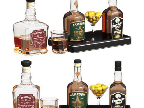 Jack Daniels Jameson Kentucky Boat 3Dモデル