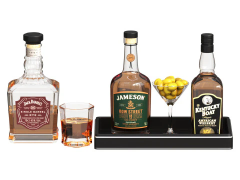 Jack Daniels Jameson Kentucky Boat 3D Model