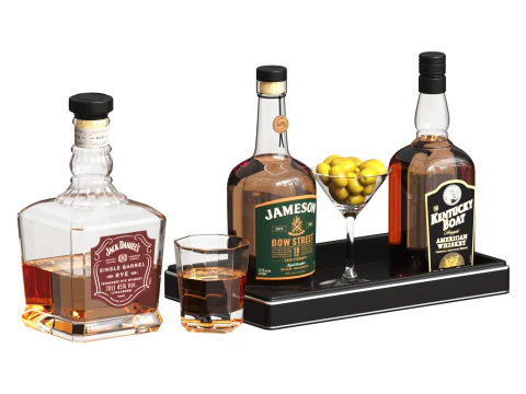 Jack Daniels Jameson Kentucky Boat 3D Model
