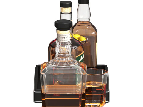 Jack Daniels Jameson Kentucky Boat 3D Model