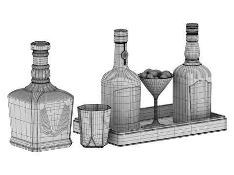 Jack Daniels Jameson Kentucky Boat 3D 모델