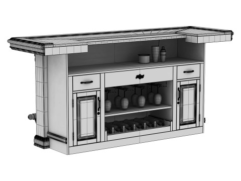 Arabella Home Bar 3D Model