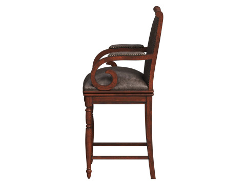 Braxton Bar Stool 3D 모델