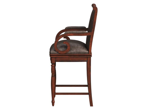 Braxton Bar Stool 3D Model