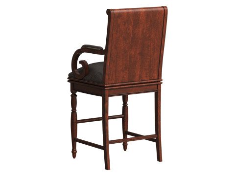 Braxton Bar Stool 3D 모델