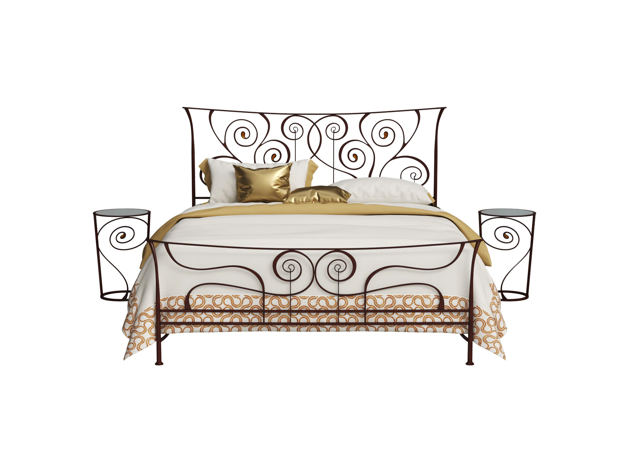 Ciacci Brigitte Bed 3D Model .c4d .max .obj .3ds .fbx .stl .blend