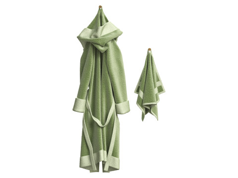 Bathrobe and Towel 3Dモデル
