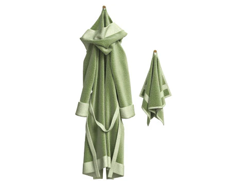 バスローブとタオル 3Dモデル