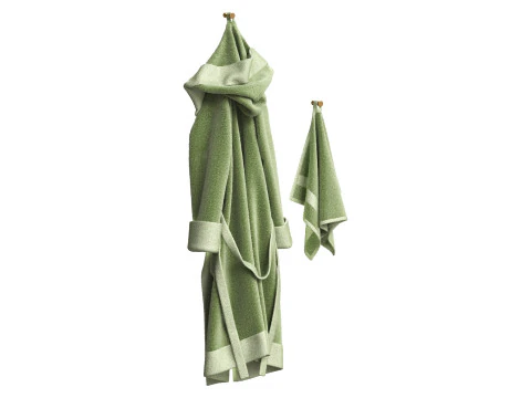 Bathrobe and Towel 3D Model
