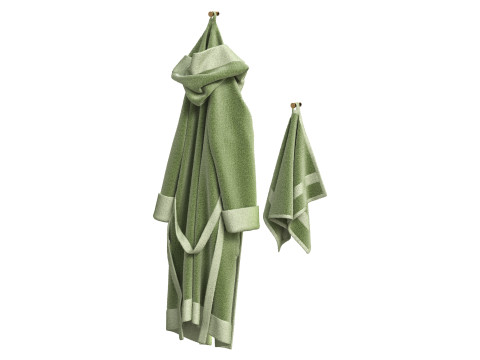 Bathrobe and Towel 3D Model