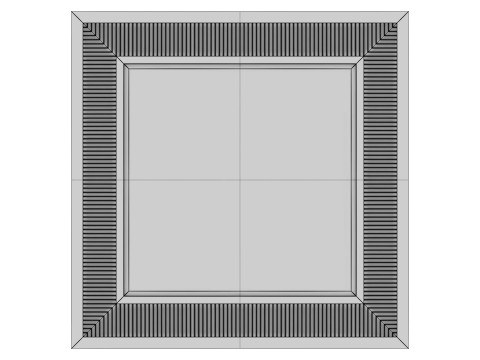 Helena Square Mirror 3Dモデル