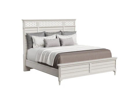 Cypress Grove Holzpaneelbett in Pergament 3D Modell