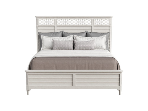 Cypress Grove Wood Panel Bed in Parchment 3Dモデル
