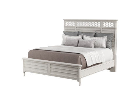 Cypress Grove Wood Panel Bed in Parchment 3Dモデル