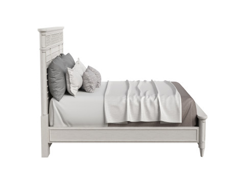 Cypress Grove Wood Panel Bed in Parchment 3Dモデル