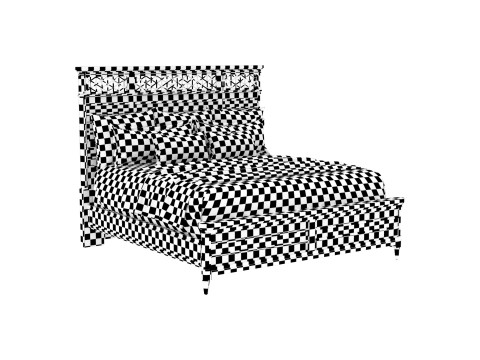 Cypress Grove Wood Panel Bed in Parchment 3Dモデル