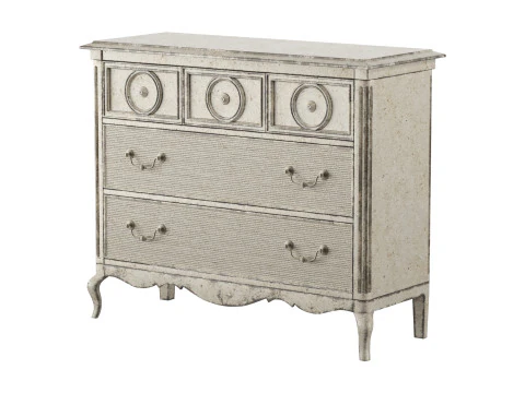 Arrondissement R&ecirc;verie Panneau Bedond Media Chest Modèle 3D