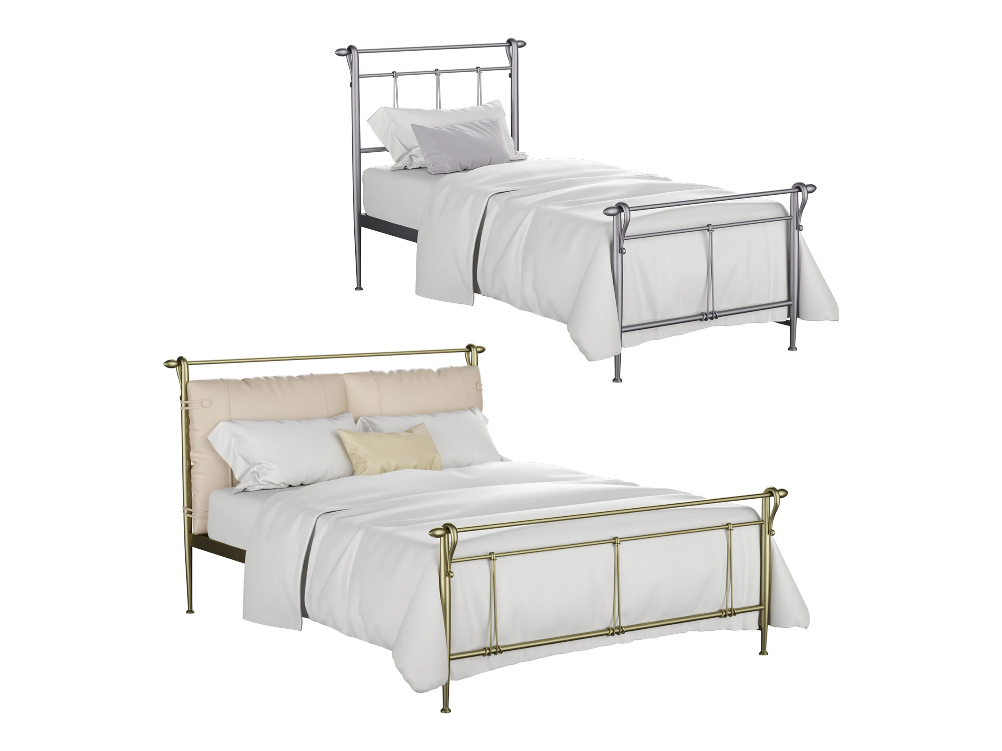 Ciacci Juliet Bed 3D Model .c4d .max .obj .3ds .fbx .stl .blend