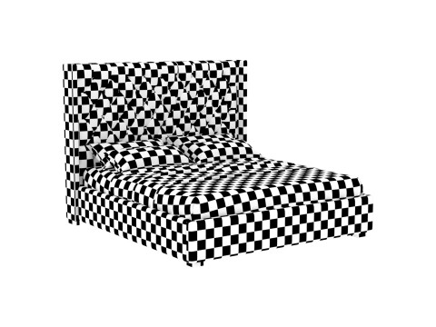 Bed with Carriage Tie 3D मॉडल