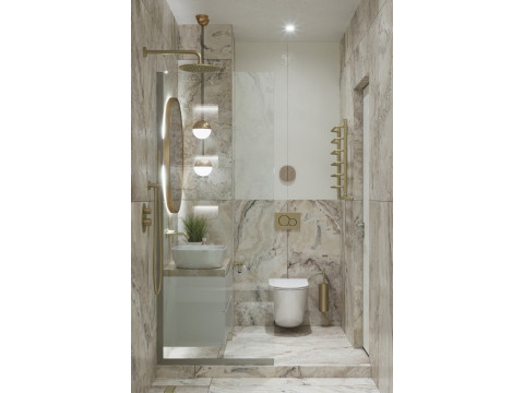 Finished Shower Room Scene 3D Модель