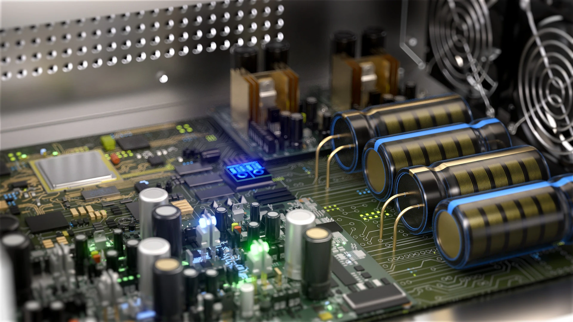 Circuit board 3D Model .c4d .max .obj .3ds .fbx .stl .blend 