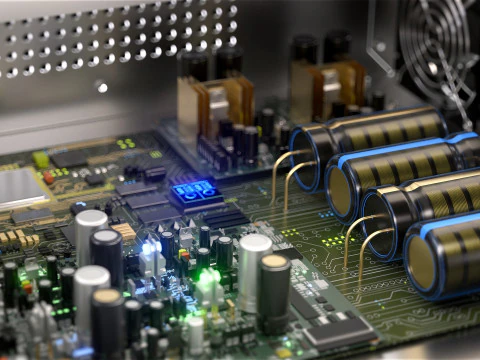 Placa de circuito Modelo 3D