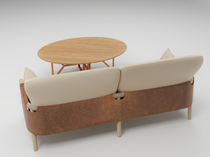 Savannah SofaTable Set 3D Model